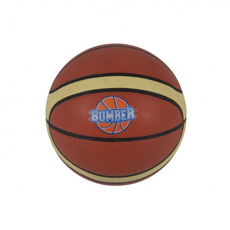 Ballon de basket Bumber  Ø24,5 avec embout de pompe et filet de transport