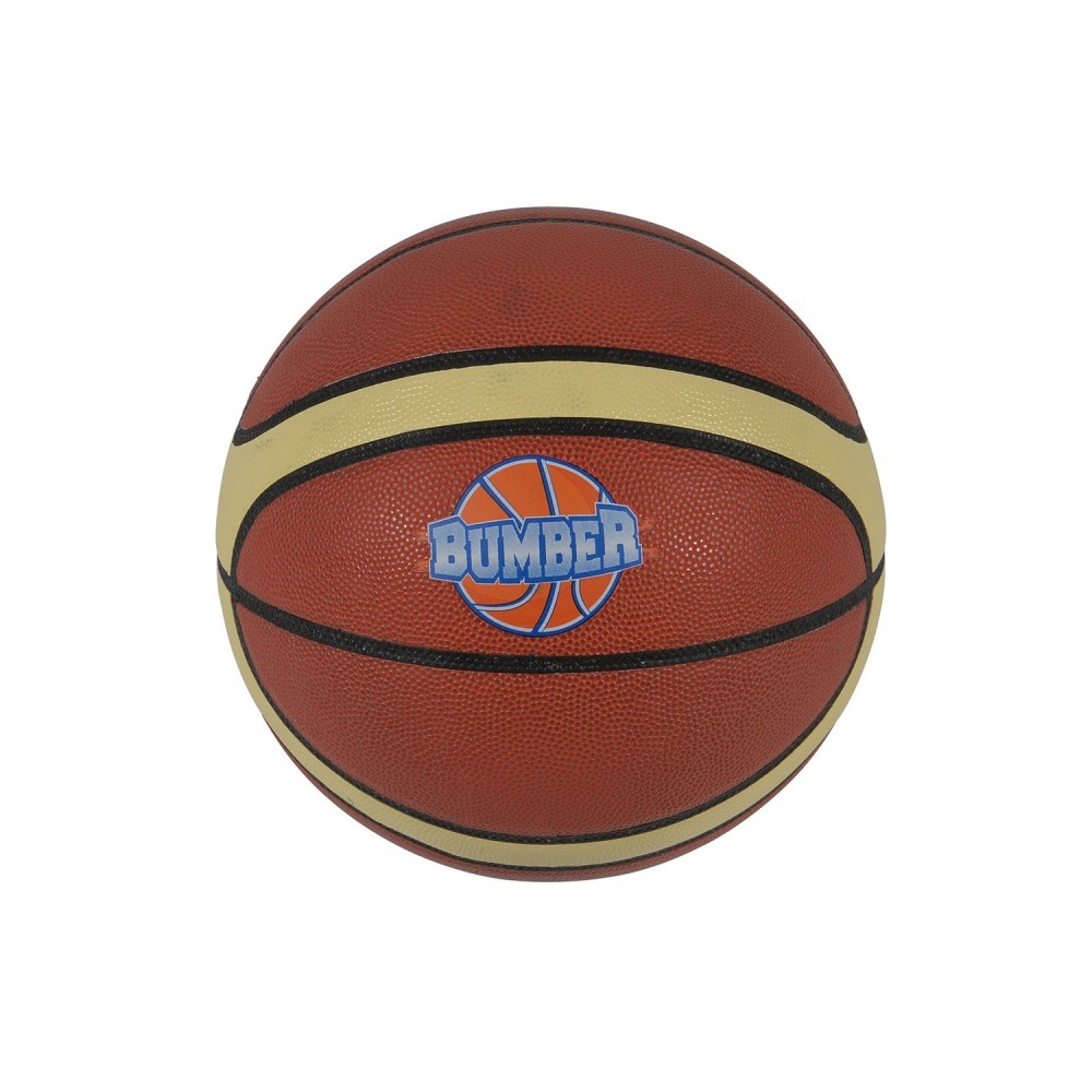 Ballon de basket Bumber  Ø24,5 avec embout de pompe et filet de transport